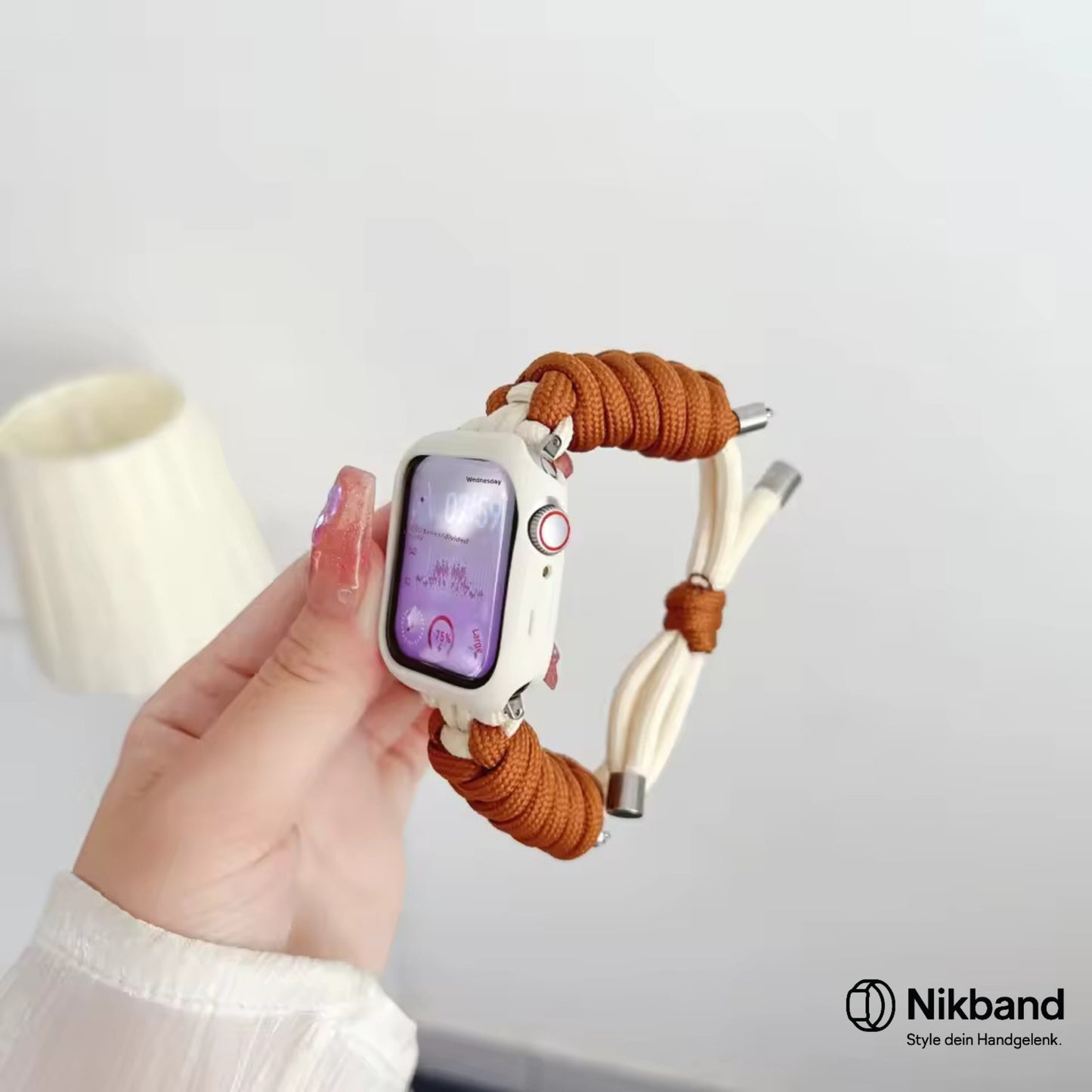 Nikband Geflochtenes Seilarmband für Apple Watch – Handgefertigt, farbenfroh & komfortabel