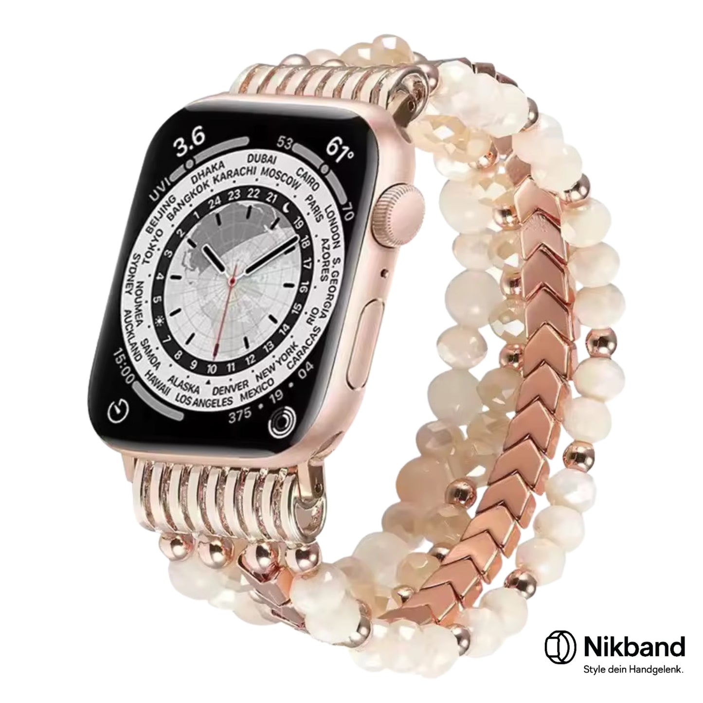 Nikband Perlenarmband für Apple Watch