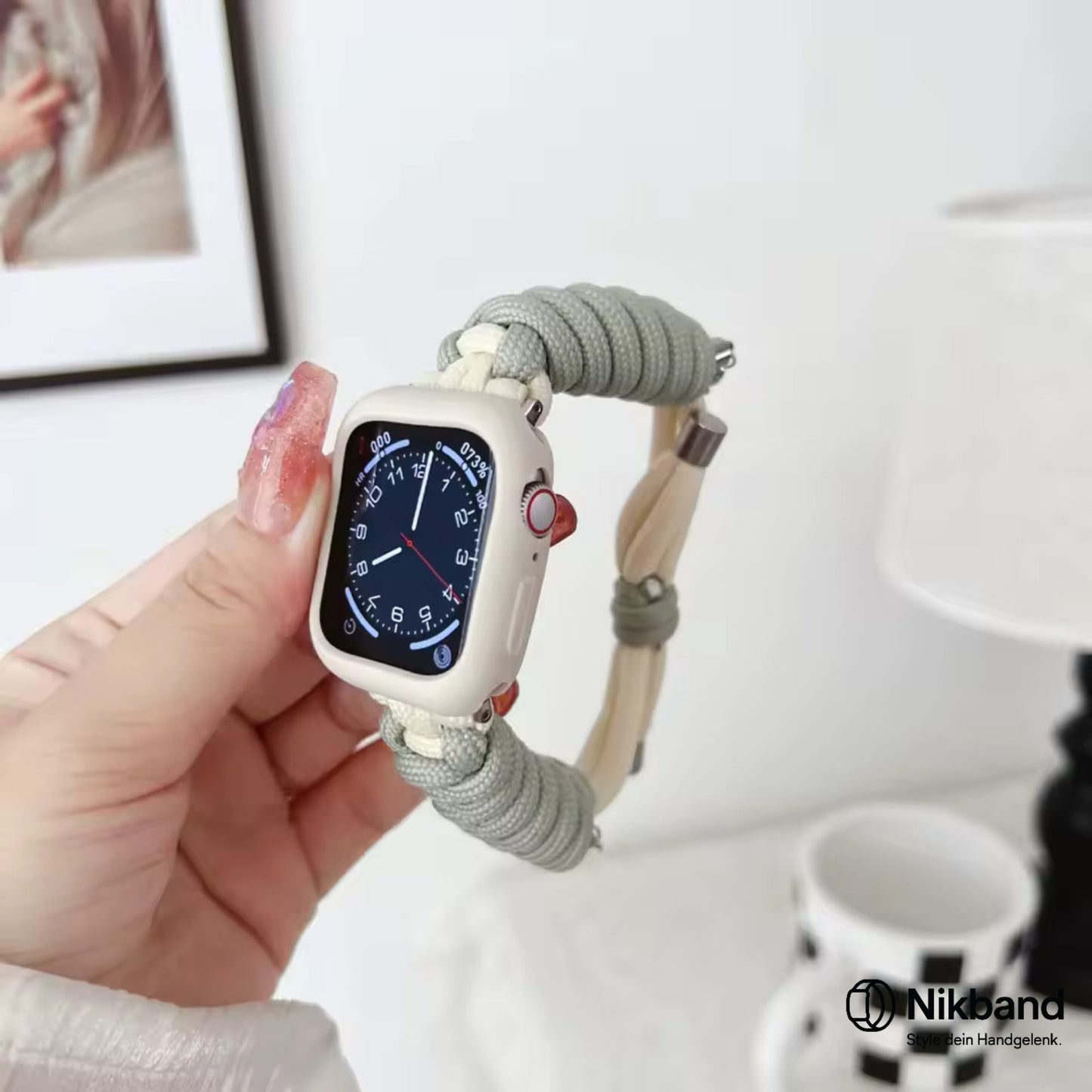 Nikband Geflochtenes Seilarmband für Apple Watch – Handgefertigt, farbenfroh & komfortabel
